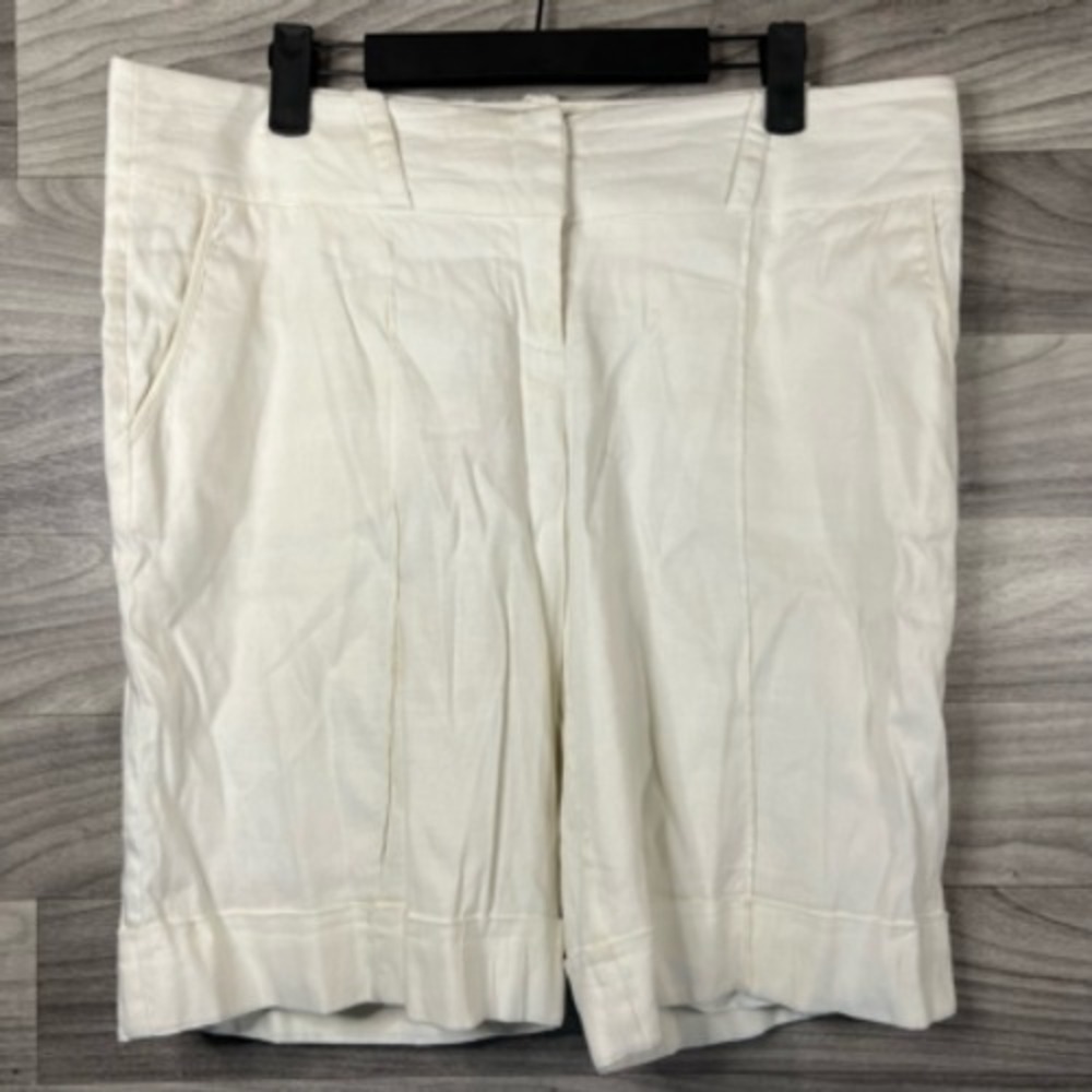 Women’s White Tailored Shorts